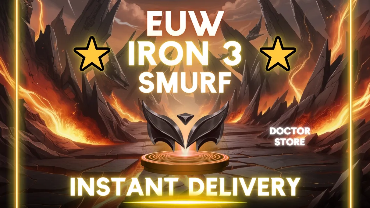🌎 EUW 🏅 IRON 3 ✅ 20 CHAMPIONS ✅ FULL ACCESS 🎯 RANKED RESTRICT 🎯 INSTANT DELIVERY ✅